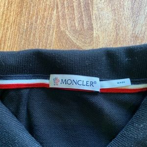 Moncler logo patch polo shirt